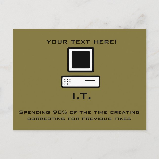 Carte Postale Bad Computer Science (Devant)