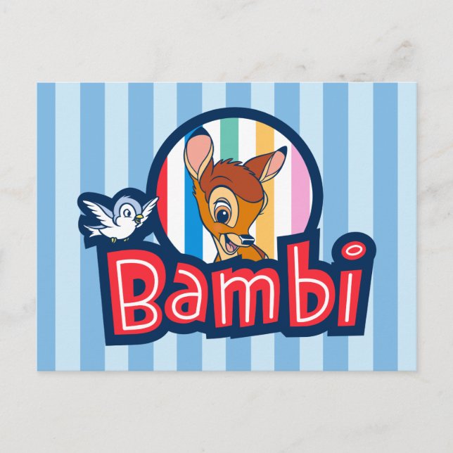 Carte Postale Badge bambin rayé (Devant)