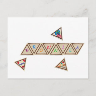 Carte Postale Badge Brownie