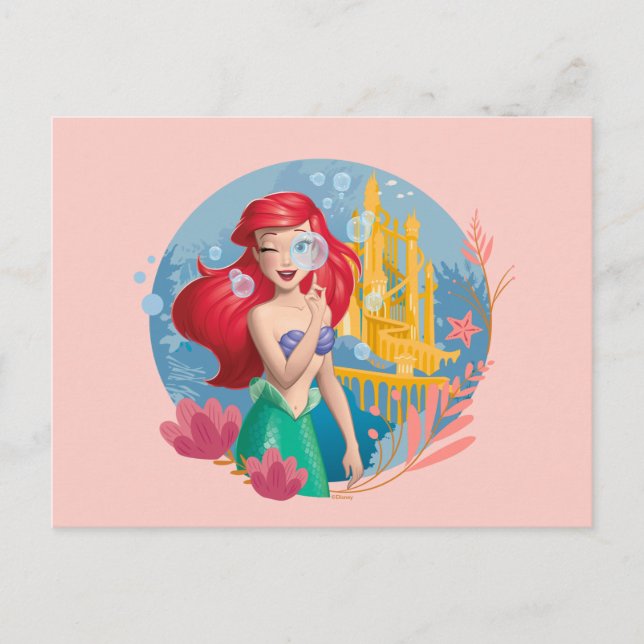 Carte Postale Badge de bulle d'Ariel (Devant)