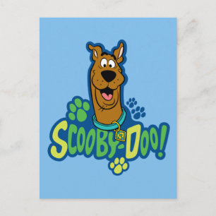 Carte Postale Badge de caractère Empreinte de patte Scooby-Doo