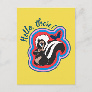 Carte Postale Badge de fleurs et papillons Bambi