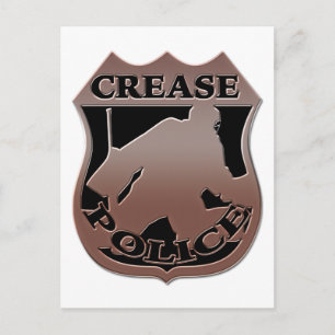 Carte Postale Badge de police de gardien de hockey