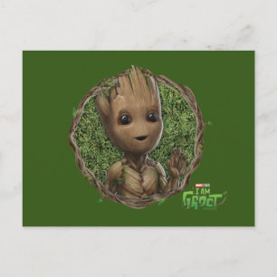 Carte Postale Badge encadré de Groot