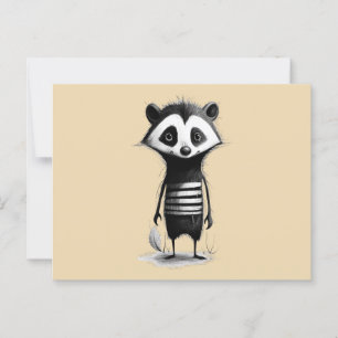 Carte Postale Badger de blaireau