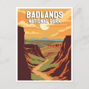 Carte Postale Badlands National Park South Dakota Vintage