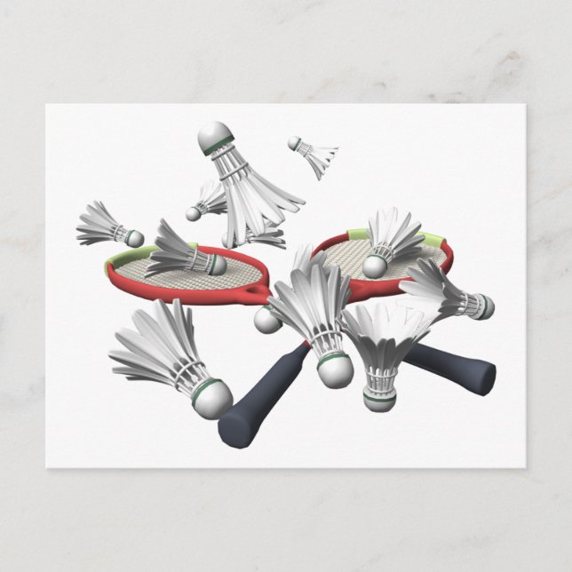 Carte Postale Badminton (Devant)