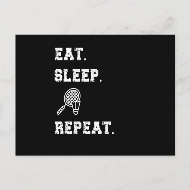 Carte Postale Badminton (Devant)