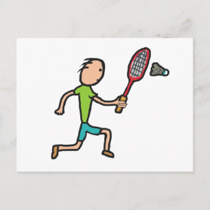 Carte Postale Badminton