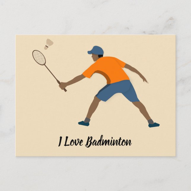 Carte Postale Badminton (Devant)
