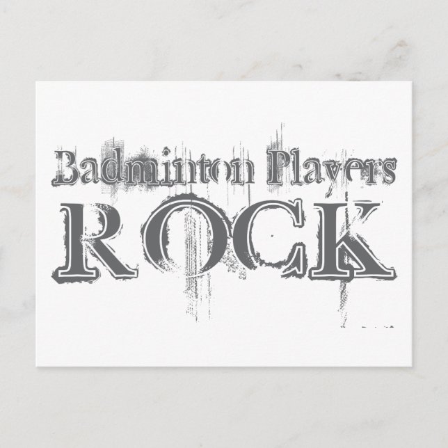 Carte Postale Badminton Players Rock (Devant)