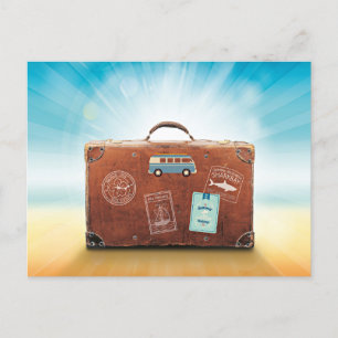 Carte Postale Bagages...emballé et prêt à partir