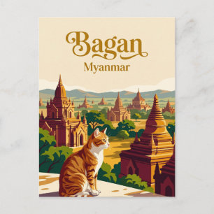 Carte Postale Bagan Myanmar