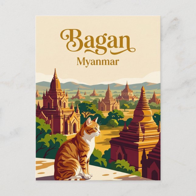 Carte Postale Bagan Myanmar (Devant)