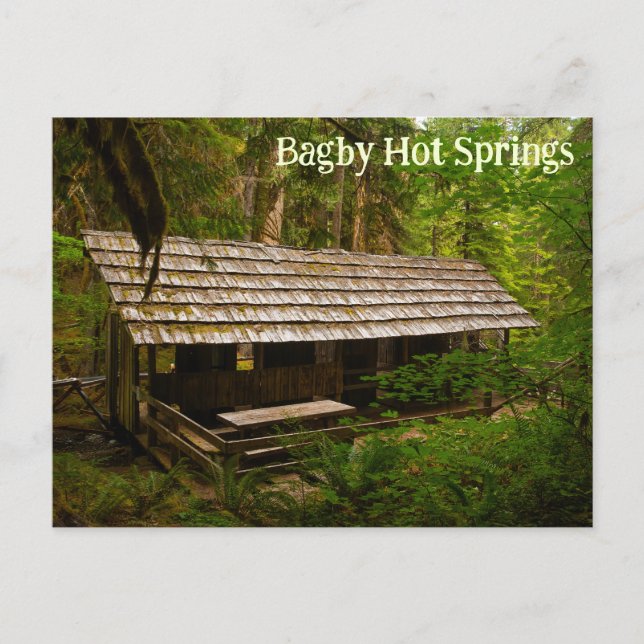Carte Postale Bagby Hot Springs Mt Hood Forêt nationale Oregon (Devant)