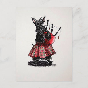 Carte Postale Bagpiper