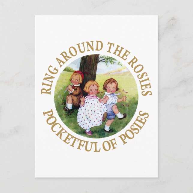 Carte Postale Bague autour des Roses, Pocketful de Posies (Devant)