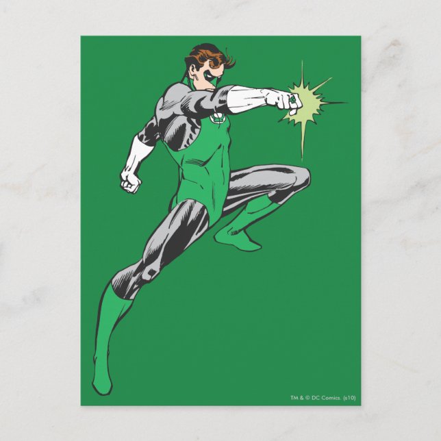 Carte Postale Bague de pointes de lanterne verte (Devant)