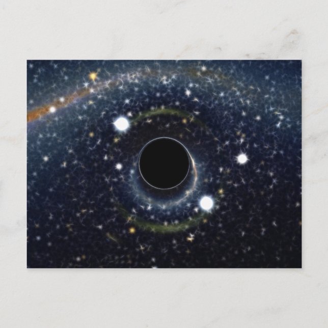 Carte Postale Bague noire Einstein NASA (Devant)