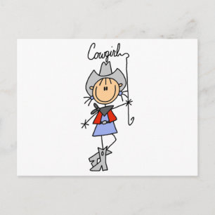 Carte Postale Baguette avec Lasso