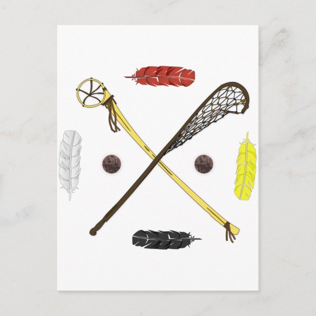 Carte Postale Baguettes de crosse traditionnelles (Devant)