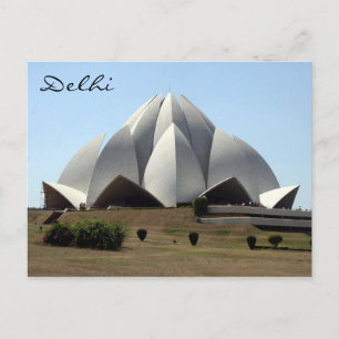 Carte Postale bahai lotus delhi
