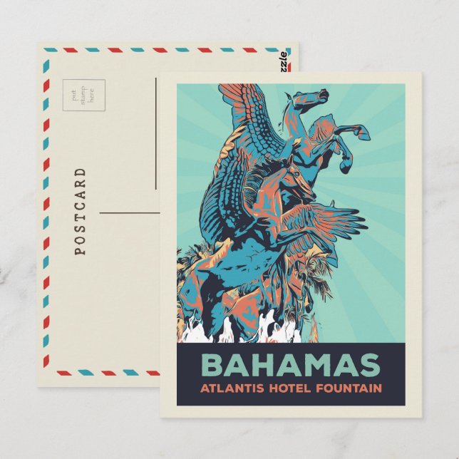 Carte Postale Bahamas Paradise Island, Atlantis (Devant / Derrière)