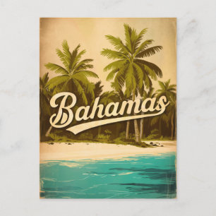 Carte Postale Bahamas Vintage