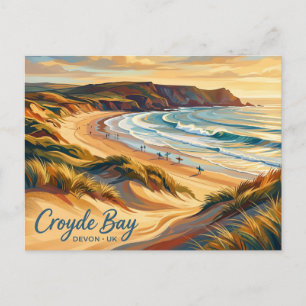 Carte Postale Baie de Croyde Royaume-Uni