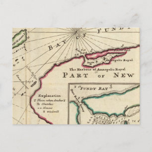 Carte Postale Baie de Fundy et port d'Annapolis Royal