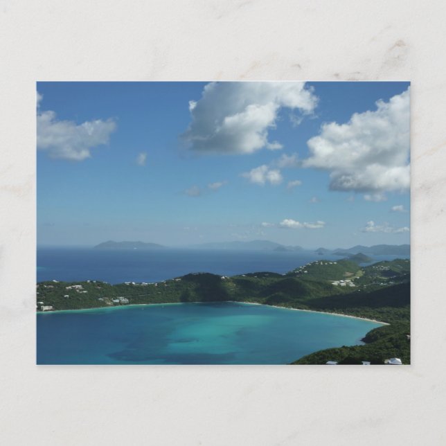 Carte Postale Baie de Magens, scene de l'île St Thomas Beautiful (Devant)