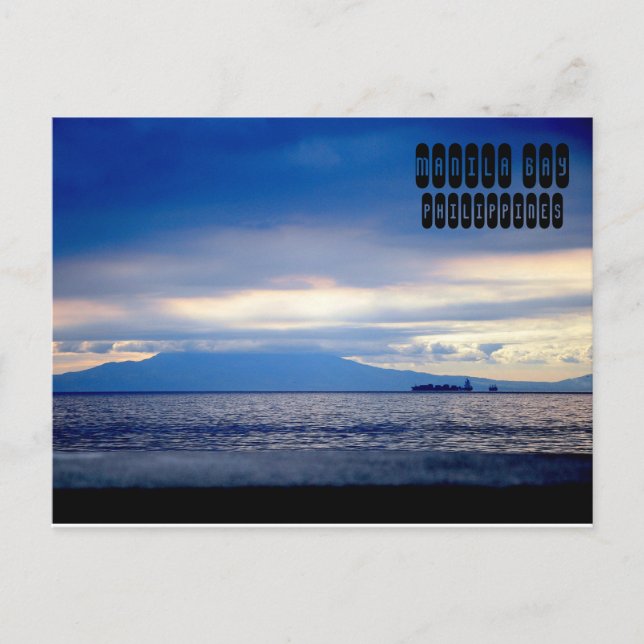 Carte Postale Baie de Manille aux Philippines (Devant)