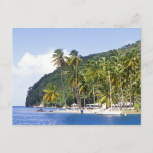 Carte Postale Baie de Marigot, Sainte-Lucie, Caraïbes