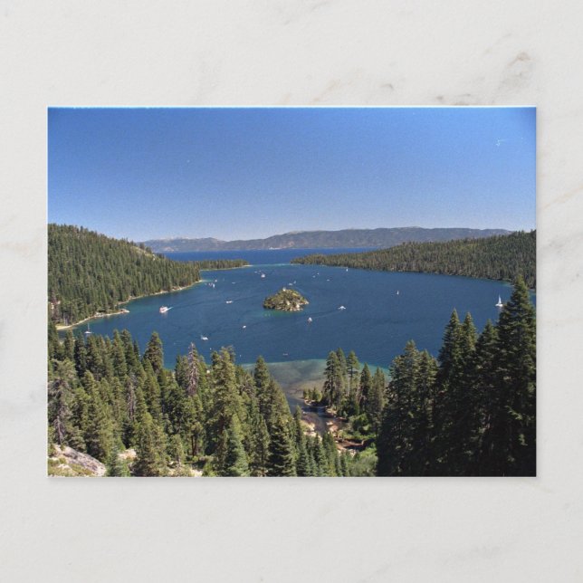 Carte Postale Baie d'Émeraude, lac Tahoe, Californie, États-Unis (Devant)