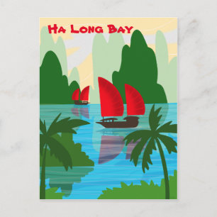 Carte Postale Baie d'Ha Long, Vietnam