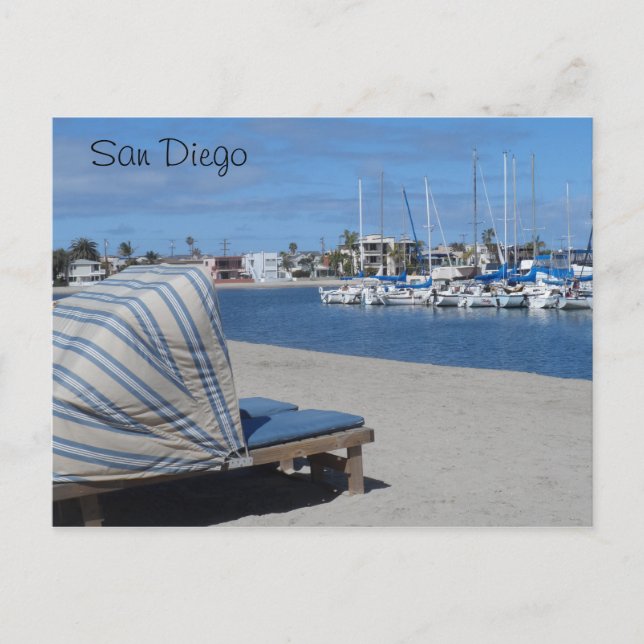 Carte Postale Baie Mission - San Diego (Devant)