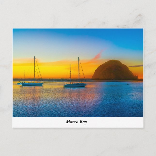 Carte Postale Baie Morro Au coucher Du Soleil (Devant)
