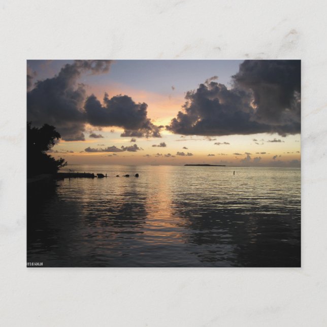 Carte Postale Baie Sunset (Devant)