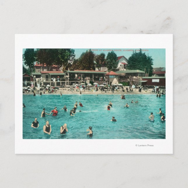 Carte Postale Baignade à Alameda BeachAlameda, CA (Devant)