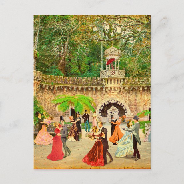 Carte Postale Bailando vals en la Quinta da Regaleira (Portugal) (Devant)