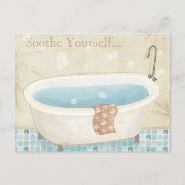 Carte Postale Bain en mosaïque (Devant)