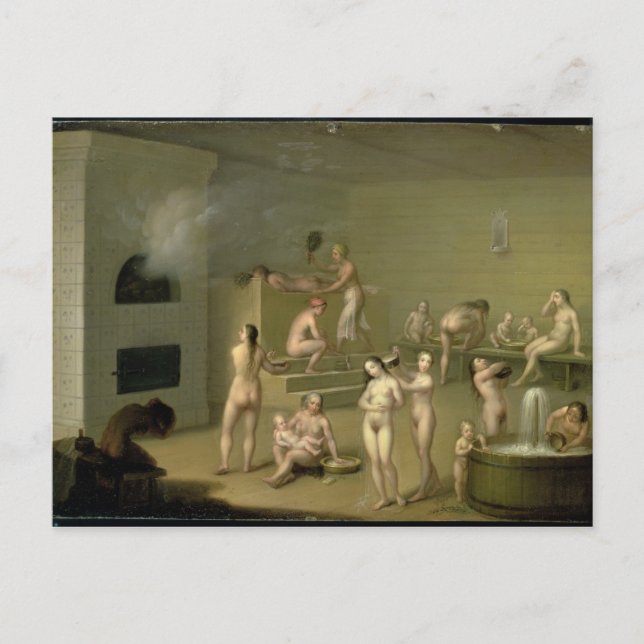 Carte Postale Bain russe, 1825 (Devant)