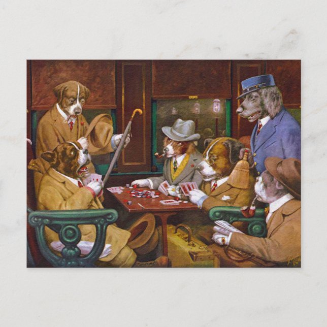 Carte Postale Baisé ! ("Sa station et ses quatre as") (Devant)