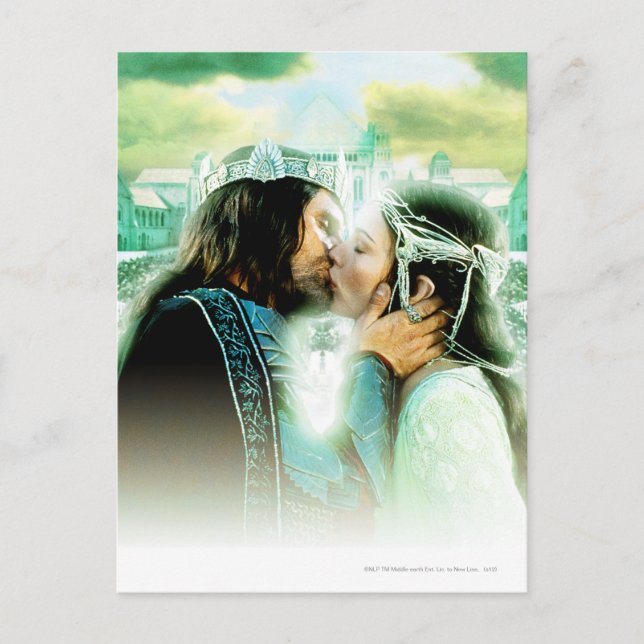 Carte Postale Baiser Aragorn et ARWEN™ (Devant)
