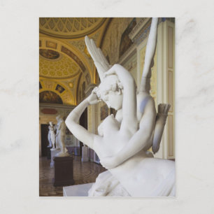 Carte Postale Baiser de Cupidon et Psyché, par Antonio Canova