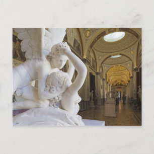 Carte Postale Baiser de Cupidon et Psyché, par Antonio Canova