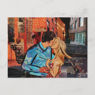 Carte Postale Baiser passionné