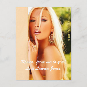 Carte Postale Baisers, de moi à toi ! Love Lauren Jones
