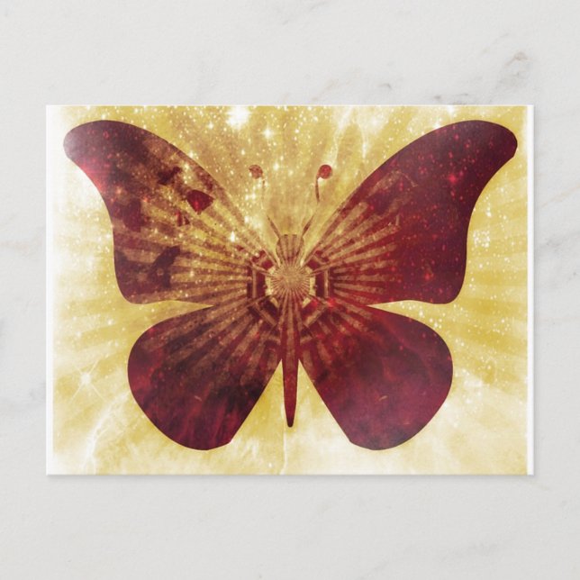 Carte postale Baisers papillon (Devant)