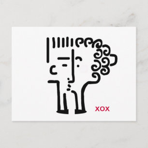 Carte Postale Baisers par courrier électronique